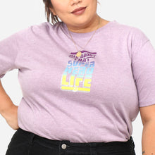 Load image into Gallery viewer, Marvel Avengers Plus Size Ladies&#39; Super Hero Life Statement Tee in Violet
