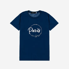 Load image into Gallery viewer, GTW Urban Girls Teens&#39; Paris City of Love Graphic Tee in Blue
