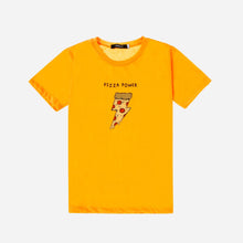 Load image into Gallery viewer, GTW Urban Girls Teens&#39; Pizza Power Graphic Tee in Orange
