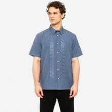 Load image into Gallery viewer, Exclusive Mens&#39; Short Sleeve Embroidered Casual Barong in Blue Gray
