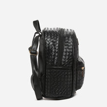 Load image into Gallery viewer, Parisian Ladies&#39; Banjie Woven Backpack in Black
