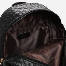 Load image into Gallery viewer, Parisian Ladies&#39; Banjie Woven Backpack in Black
