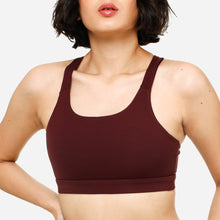 Load image into Gallery viewer, SM Woman Activewear Ladies&#39; Racerback Sports Bra in Maroon
