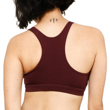 Load image into Gallery viewer, SM Woman Activewear Ladies&#39; Racerback Sports Bra in Maroon
