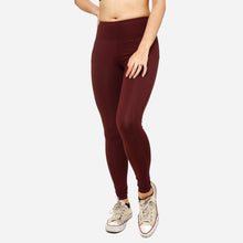 Load image into Gallery viewer, SM Woman Activewear Ladies&#39; Basic Leggings in Maroon
