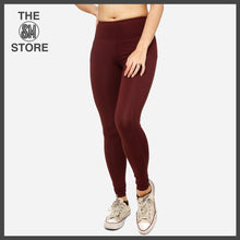 Load image into Gallery viewer, SM Woman Activewear Ladies&#39; Basic Leggings in Maroon
