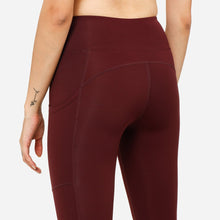 Load image into Gallery viewer, SM Woman Activewear Ladies&#39; Basic Leggings in Maroon
