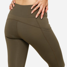 Load image into Gallery viewer, SM Woman Activewear Ladies&#39; Basic Leggings in Olive Green
