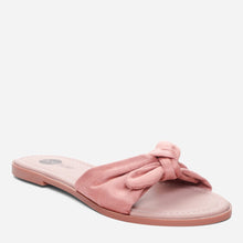 Load image into Gallery viewer, Solemate Ladies&#39; Blair Bow Band Slip-On Sandals in Blush
