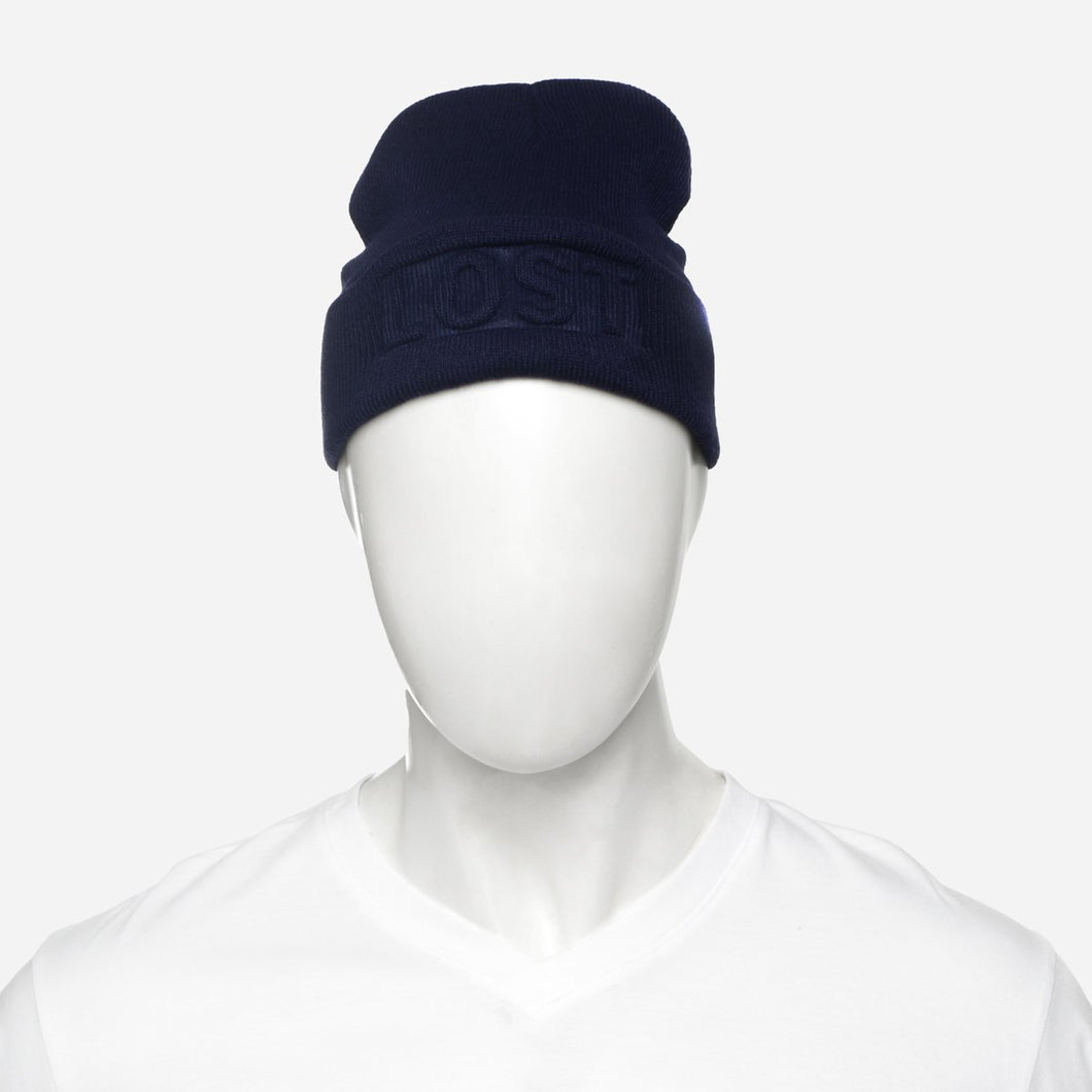 SM Accessories MSense Men's Lost Beanie in Blue