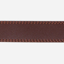 Load image into Gallery viewer, SM Accessories Men&#39;s Large Double Stitch Belt in Brown
