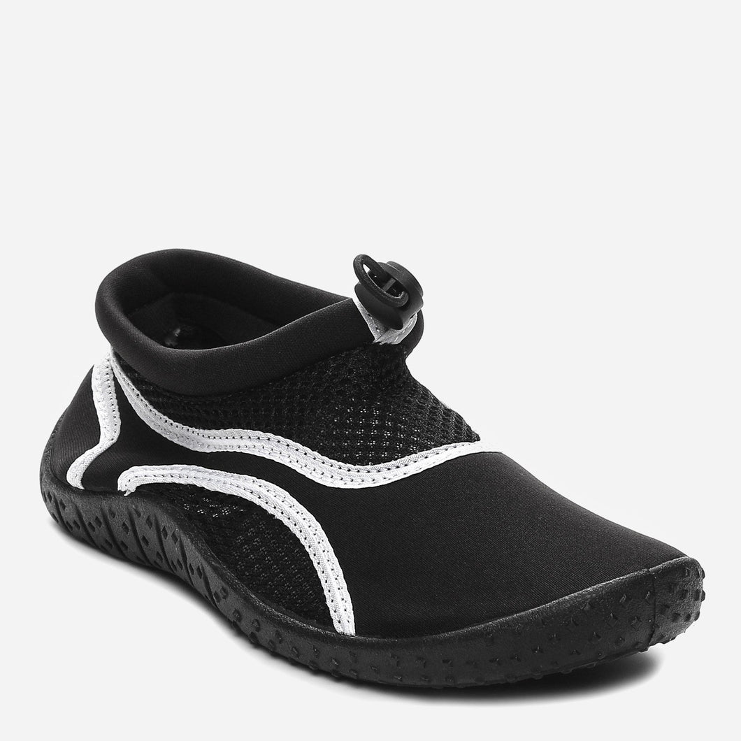 Kicks Ladies' Maui Aqua Shoes in Black and White