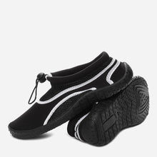 Load image into Gallery viewer, Kicks Ladies&#39; Maui Aqua Shoes in Black and White
