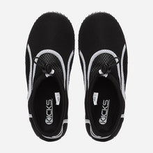 Load image into Gallery viewer, Kicks Ladies&#39; Maui Aqua Shoes in Black and White
