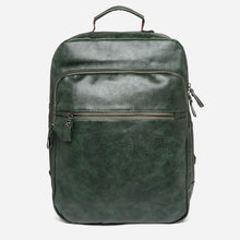 Load image into Gallery viewer, Salvatore Mann Men&#39;s Harion Pebbled Backpack in Olive Green
