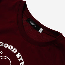 Load image into Gallery viewer, GTW Urban Girls Teens&#39; Goodbye UFO Graphic Tee in Maroon
