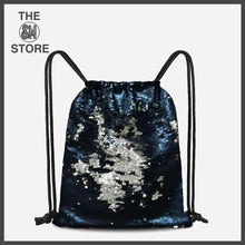 Load image into Gallery viewer, Grab Ladies&#39; Yessandra Sequined Knapsack in Navy Blue
