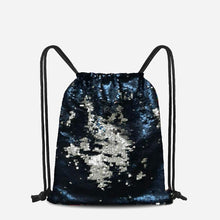 Load image into Gallery viewer, Grab Ladies&#39; Yessandra Sequined Knapsack in Navy Blue
