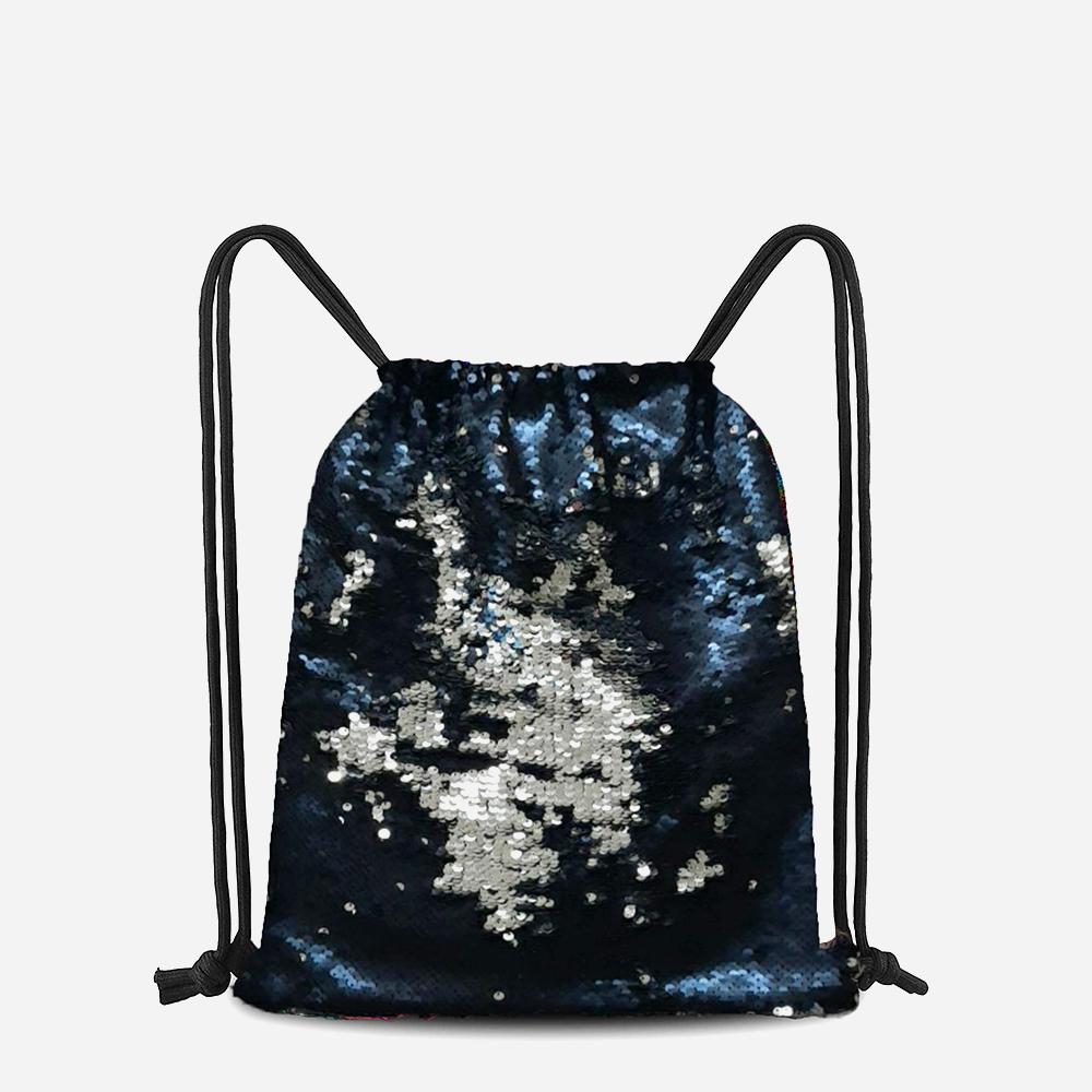 Grab Ladies' Yessandra Sequined Knapsack in Navy Blue