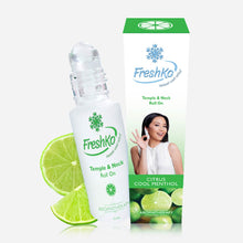 Load image into Gallery viewer, FreshKo Temple and Neck Roll On Aromatherapy 10ml - Citrus Cool Menthol
