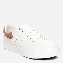 Load image into Gallery viewer, Kicks Ladies&#39; Camila Sneakers in White and Blush
