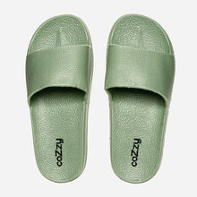 Load image into Gallery viewer, Cozzy Ladies&#39; Brianna Pebbled Texture Slippers in Light Green
