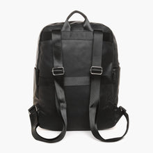 Load image into Gallery viewer, Salvatore Mann Men&#39;s Reeves Zip Pocket Backpack in Black
