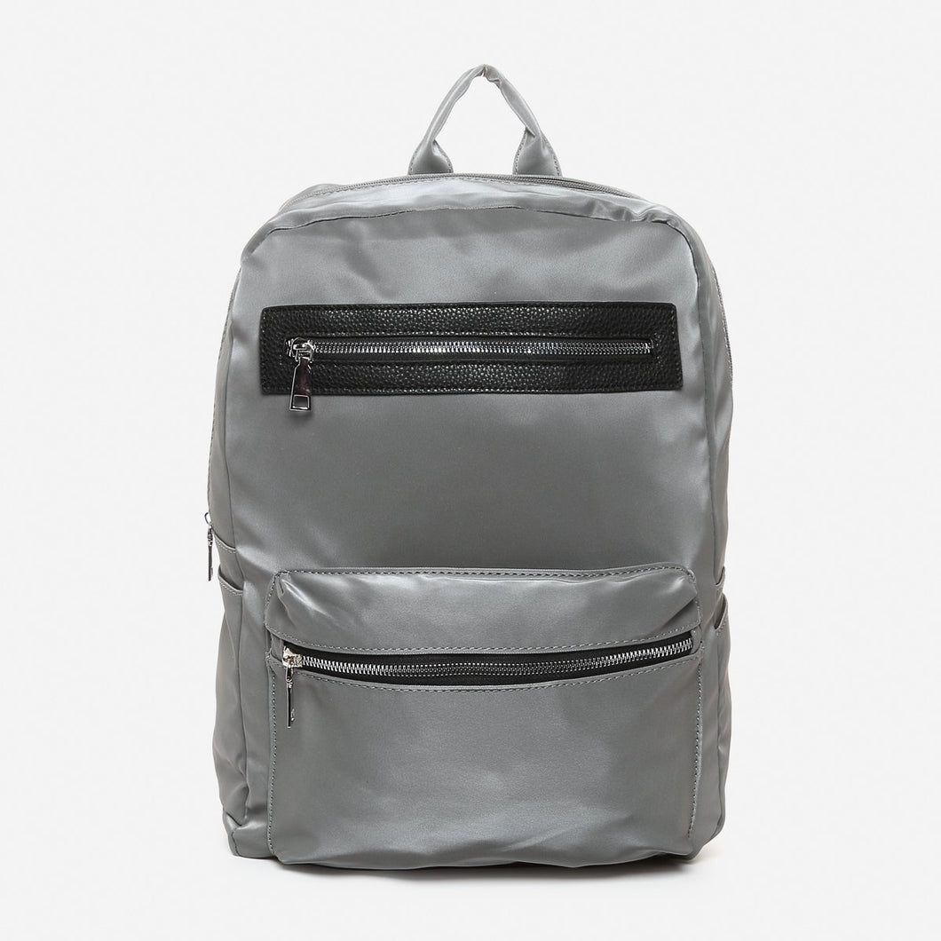 Salvatore Mann Men's Ransford Dome Zip Backpack in Gray