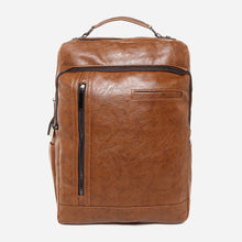 Load image into Gallery viewer, Salvatore Mann Men&#39;s Rafaelo 2-Compartment Backpack in Tan
