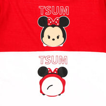 Load image into Gallery viewer, Disney Tsum Tsum Girls Teens&#39; Half Tsum Tsum Graphic Tee in Red
