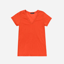 Load image into Gallery viewer, Baleno Ladies&#39; Basic V-Neck Tee in Rust
