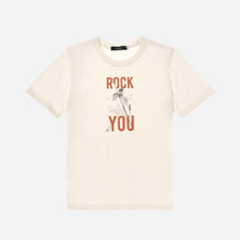 Load image into Gallery viewer, GTW Urban Girls Teens&#39; Rock On Graphic Tee in Off White
