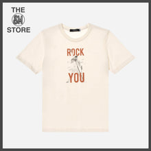 Load image into Gallery viewer, GTW Urban Girls Teens&#39; Rock On Graphic Tee in Off White
