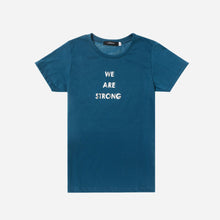 Load image into Gallery viewer, GTW Urban Girls Teens&#39; We Are Strong Statement Tee in Blue
