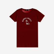 Load image into Gallery viewer, GTW Urban Girls Teens&#39; Higher Hopes Statement Tee in Maroon
