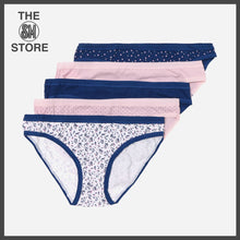 Load image into Gallery viewer, Gigi Amore Ladies&#39; 5-Piece Bikini Panty Set in Navy Blue
