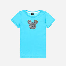 Load image into Gallery viewer, Disney Girls Teens&#39; 1928 Mickey Mouse Graphic Tee in Aqua Blue
