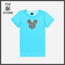 Load image into Gallery viewer, Disney Girls Teens&#39; 1928 Mickey Mouse Graphic Tee in Aqua Blue
