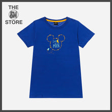 Load image into Gallery viewer, Disney Girls Teens&#39; Zoom to the Moon Mickey Mouse Statement Tee in Blue
