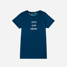 Load image into Gallery viewer, GTW Urban Girls Teens&#39; Girls Can Dream Statement Tee in Blue
