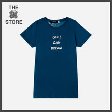 Load image into Gallery viewer, GTW Urban Girls Teens&#39; Girls Can Dream Statement Tee in Blue
