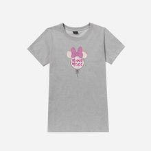 Load image into Gallery viewer, Disney Minnie Mouse Girls Teens&#39; Minnie Balloon Graphic Tee in Gray
