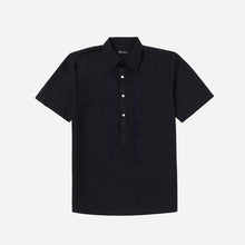 Load image into Gallery viewer, Exclusive Men&#39;s Half-Open Short Sleeve Barong in Navy Blue
