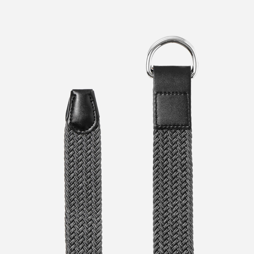 SM Accessories MSense Men's Braided Belt in Gray