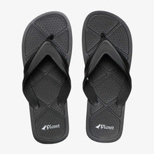 Load image into Gallery viewer, Planet Men&#39;s Steve Flip-Flops in Black
