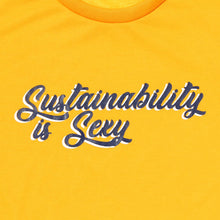 Load image into Gallery viewer, GTW Urban Girls Teens&#39; Sustainability is Sexy Statement Tee in Mustard
