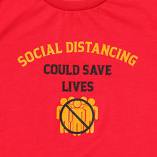 Load image into Gallery viewer, GTW Urban Girls Teens&#39; Social Distancing Could Save Lives Graphic Tee in Red
