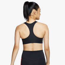 Load image into Gallery viewer, Nike Ladies&#39; Medium-Support 1-Piece Pad Swoosh Sports Bra in Black
