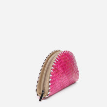 Load image into Gallery viewer, Tropiko by Kultura Ladies&#39; Woven Half Moon Clutch in Pink
