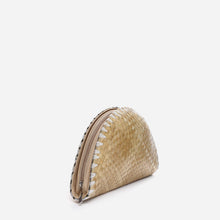 Load image into Gallery viewer, Tropiko by Kultura Ladies&#39; Woven Half Moon Clutch in Natural
